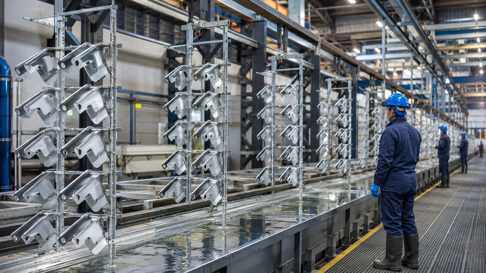 Electro-galvanizing production